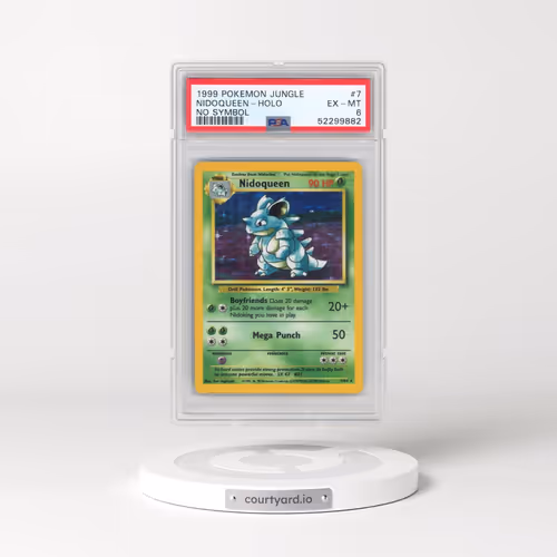 1999 Pokémon Jungle #7 Nidoqueen - Holo No Symbol (PSA 6 EX-MT)