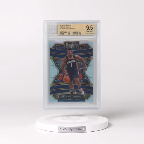 2019 Panini Select #1 Zion Williamson - Silver Prizm (BGS 9.5 GEM MINT)