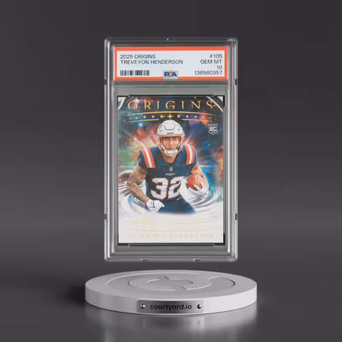 2025 Panini Origins #105 Treveyon Henderson (PSA 10 GEM MINT)