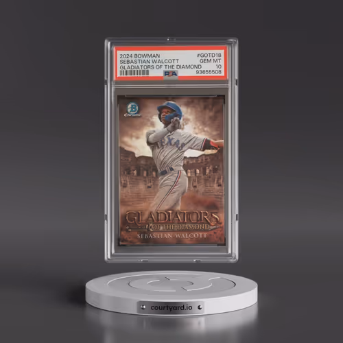 2024 Bowman Gladiators of the Diamond #GOTD18 Sebastian Walcott (PSA 10 GEM MINT)
