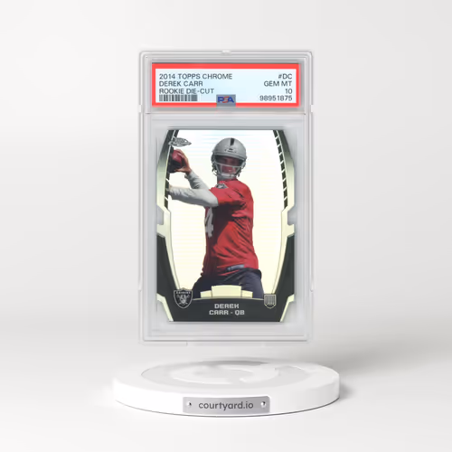 2014 Topps Chrome Rookie Die-Cut #DC Derek Carr (PSA 10 GEM MINT)