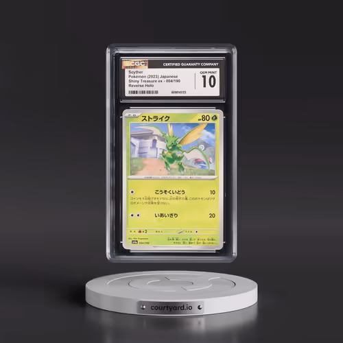 2023 Shiny Treasure ex #004/190 Scyther - Reverse Holo Digitized (CGC 10 GEM MINT)