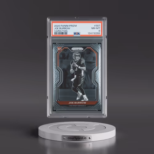 2020 Panini Prizm #307 Joe Burrow - Variation (PSA 8 NM-MT)