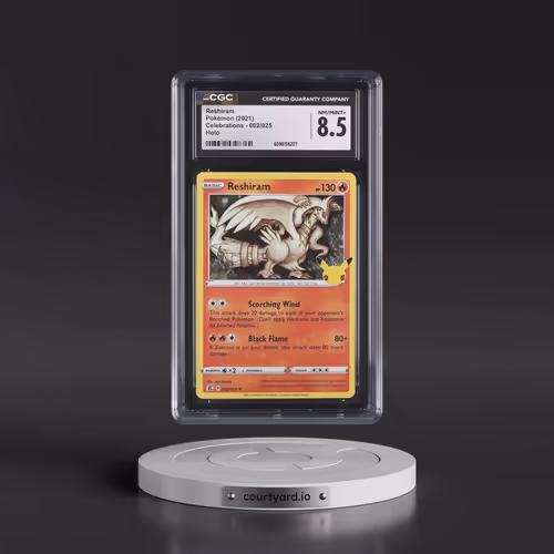 2021 Celebrations #002/025 Reshiram - Holo (CGC 8.5 NM-MT+)