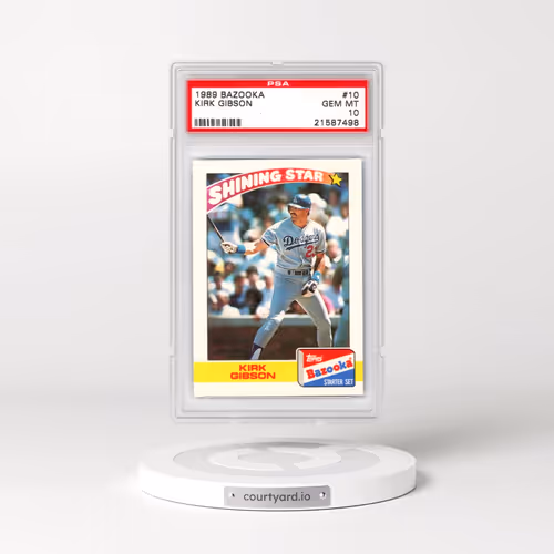 1989 Bazooka #10 Kirk Gibson (PSA 10 GEM MINT)