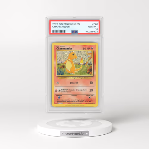 2023 Pokémon Clc-Trading Card Game Classic Charizard & HO-Oh EX Deck #001 Charmander (PSA 10 GEM MIN