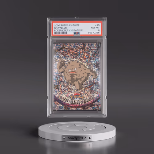 2000 Topps Chrome Pokémon T.V. #75 Graveler - Sparkle (PSA 8 NM-MT)
