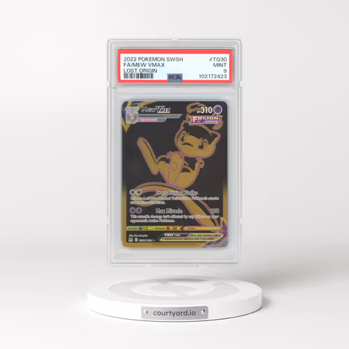 2022 Pokémon Sword & Shield Lost Origin #TG30 Mew Vmax - Full Art (PSA 9 MINT)