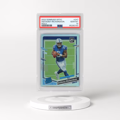 2023 Panini Donruss Optic #247 Anthony Richardson - Holo (PSA 10 GEM MINT)