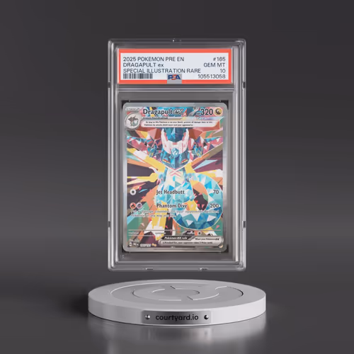 2025 Pokémon Pre EN-Prismatic Evolutions #165 Dragapult EX - Holo Special Illustration Rare (PSA 10