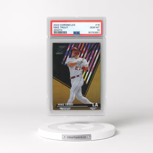 2022 Panini Chronicles Zenith #16 Mike Trout (PSA 10 GEM MINT)