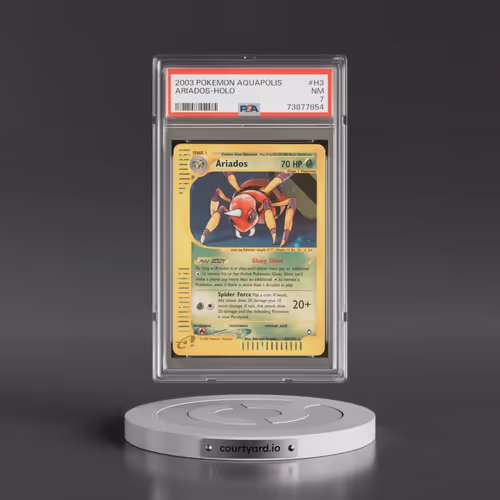 2003 Pokémon Aquapolis #H3 Ariados - Holo (PSA 7 NM)