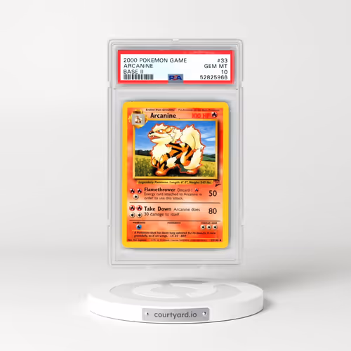 2000 Pokémon Game Base II #33 Arcanine (PSA 10 GEM MINT)