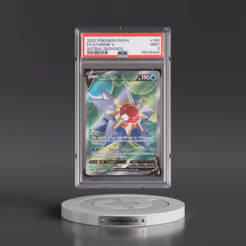 2022 Pokémon Sword & Shield Astral Radiance #166 Starmie V - Holo Full Art (PSA 9 MINT)