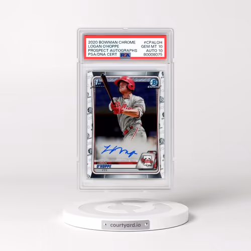 2020 Bowman Chrome Prospect Autographs #CPALOH Logan O'Hoppe (PSA 10 GEM MINT)