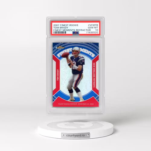 2007 Finest Moments #VFMTB Tom Brady - Refractor (PSA 10 GEM MINT)
