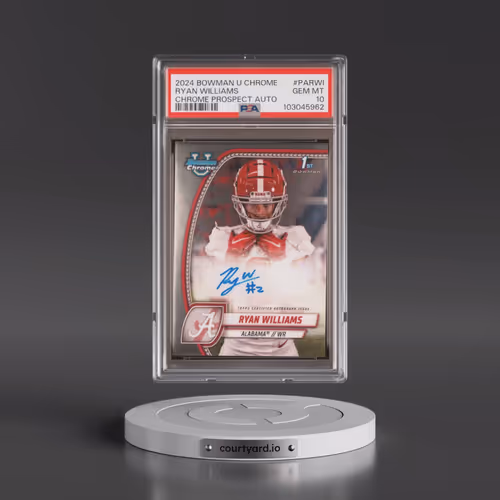2024 Bowman University Chrome Bowman Chrome Prospect Autographs #PARWI Ryan Williams (PSA 10 GEM MIN