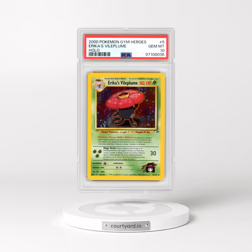 2000 Pokémon Gym Heroes #5 Erika's Vileplume - Holo (PSA 10 GEM MINT)