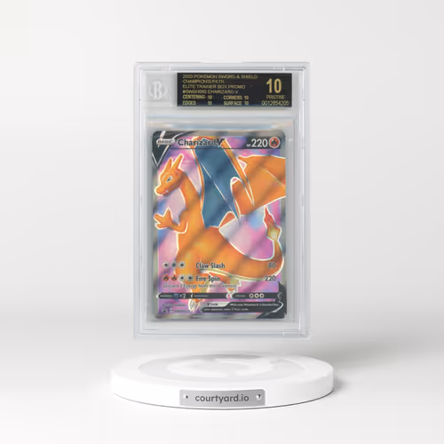 2017 Black Star Promos - Sword & Shield #050 Charizard V - Holo Champion's Path Elite Trainer Box (BGS 10 PRISTINE)