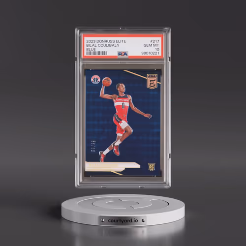 2023 Panini Donruss Elite #217 Bilal Coulibaly - Blue (PSA 10 GEM MINT)