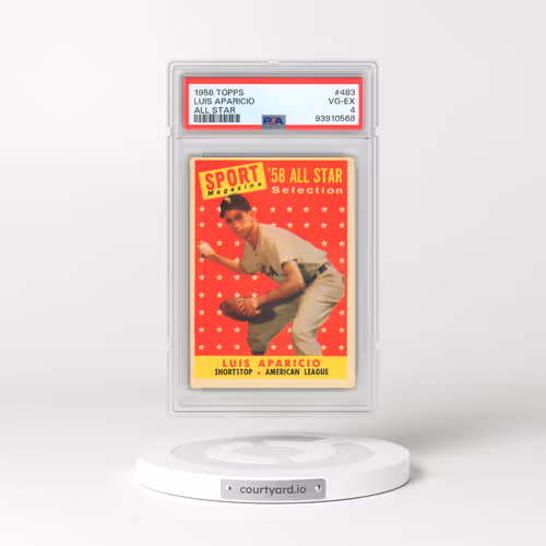 1958 Topps #483 Luis Aparicio - All Star (PSA 4 VG-EX)