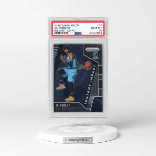 2019 Panini Prizm Instant Impact #12 Ja Morant (PSA 10 GEM MINT)