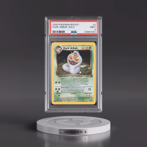 2000 Pokémon Rocket #2 Dark Arbok - Holo (PSA 9 MINT)