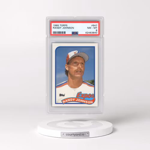 1989 Topps #647 Randy Johnson (PSA 8 NM-MT)