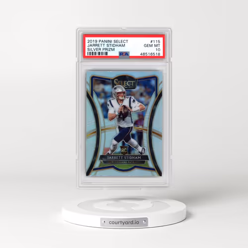 2019 Panini Select #115 Jarrett Stidham - Silver Prizm (PSA 10 GEM MINT)