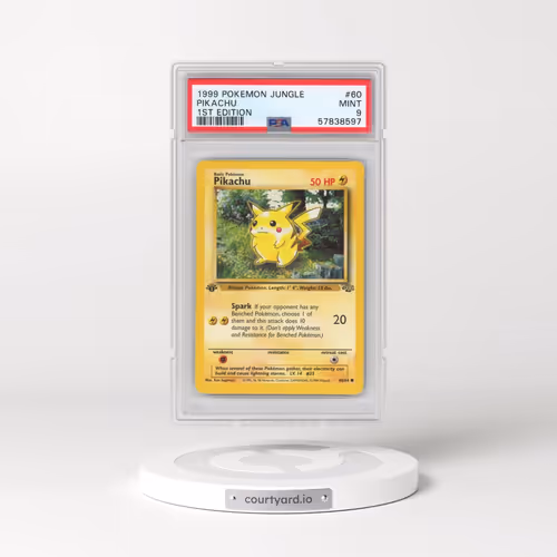 1999 Pokémon Jungle #60 Pikachu - 1st Edition (PSA 9 MINT)