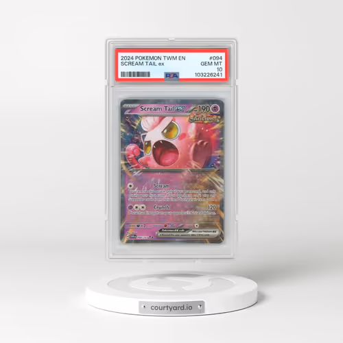 2024 Pokémon Twm EN-Twilight Masquerade #094 Scream Tail EX - Holo (PSA 10 GEM MINT)