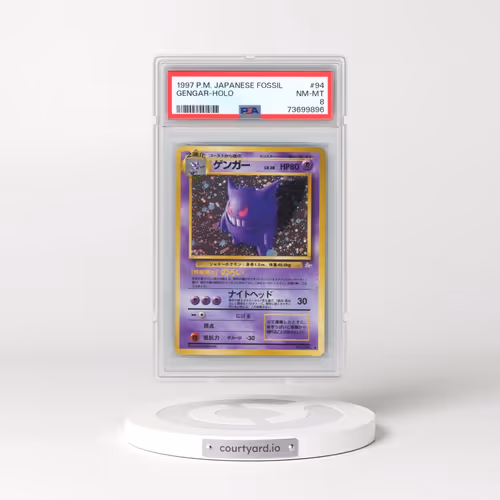 1997 Pokémon Fossil #94 Gengar - Holo (PSA 8 NM-MT)