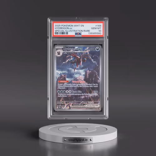 2025 Pokémon Wht EN-White Flare #169 Hydreigon EX - Holo Special Illustration Rare (PSA 10 GEM MINT)