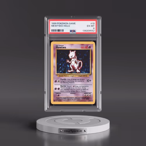 1999 Pokémon Game #10 Mewtwo - Holo (PSA 6 EX-MT)