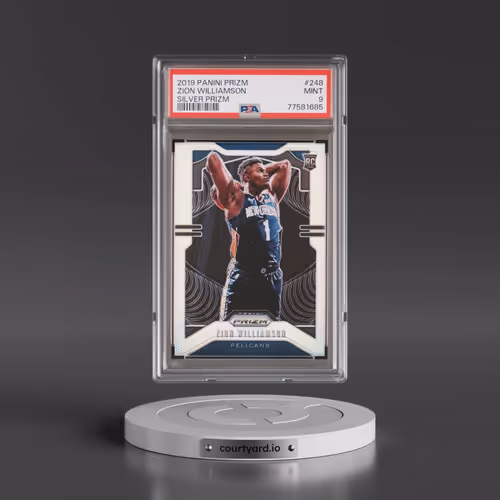 2019 Panini Prizm #248 Zion Williamson - Silver Prizm (PSA 9 MINT)