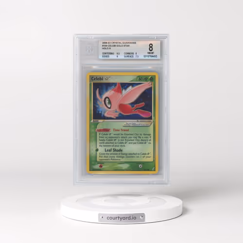 2006 EX Crystal Guardians #100 Celebi â?? - Holo (BGS 8 NM-MT)
