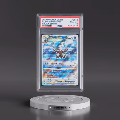 2023 Pokémon Sword and Shield Crown Zenith #GG50 Darkrai Vstar - Full Art (PSA 10 GEM MINT)