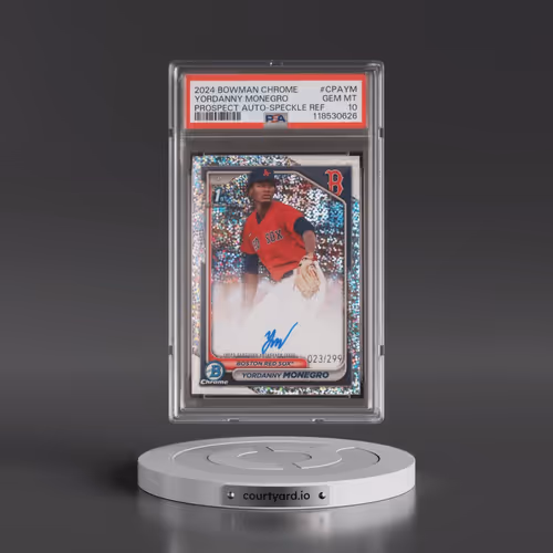 2024 Bowman Chrome Prospect Autographs #CPAYM Yordanny Monegro - Speckle Refractor (PSA 10 GEM MINT)