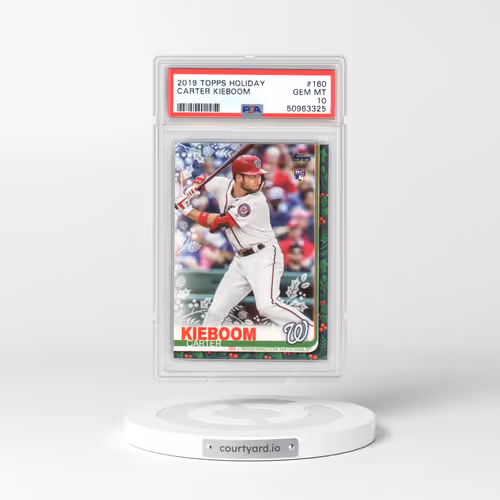 2019 Topps Holiday #160 Carter Kieboom (PSA 10 GEM MINT)