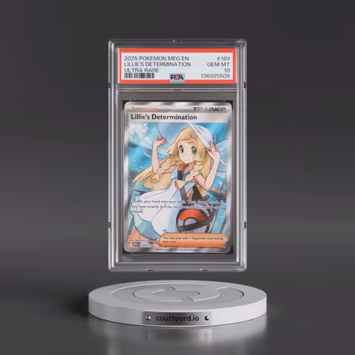 2025 Pokémon Meg EN-Mega Evolution #169 Lillie's Determination - Ultra Rare (PSA 10 GEM MINT)