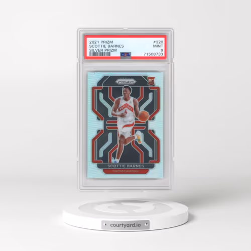 2021 Panini Prizm #320 Scottie Barnes - Silver Prizm (PSA 9 MINT)