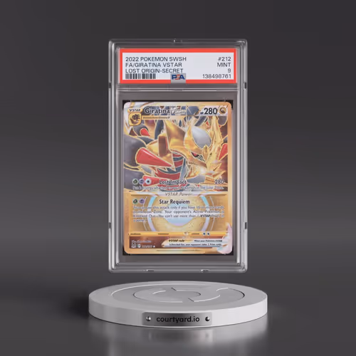 2022 Pokémon Sword & Shield Lost Origin #212 Giratina Vstar - Full Art Secret (PSA 9 MINT)