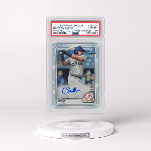 2020 Bowman Chrome Prospect Autographs #CPACS Canaan Smith - Refractor (PSA 10 GEM MINT)
