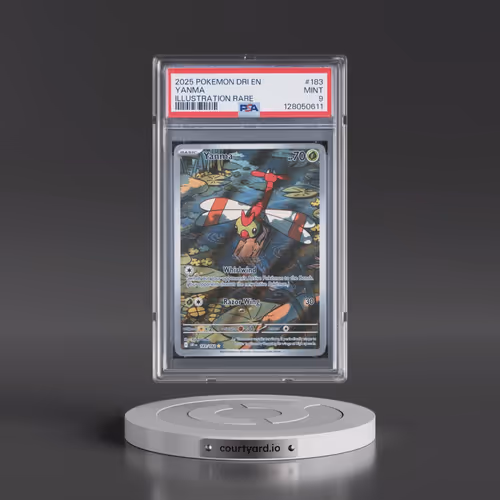 2025 Pokémon Dri EN-Destined Rivals #183 Yanma - Illustration Rare (PSA 9 MINT)