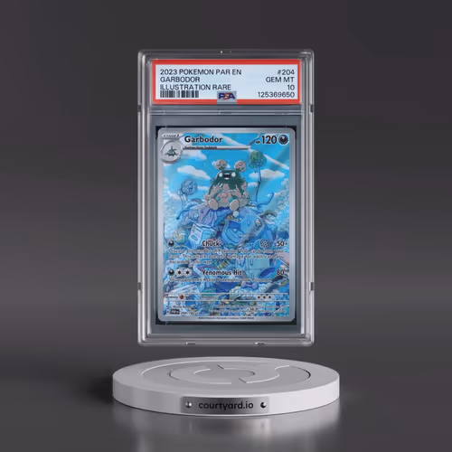 2023 Pokémon Par EN-Paradox Rift #204 Garbodor - Illustration Rare (PSA 10 GEM MINT)