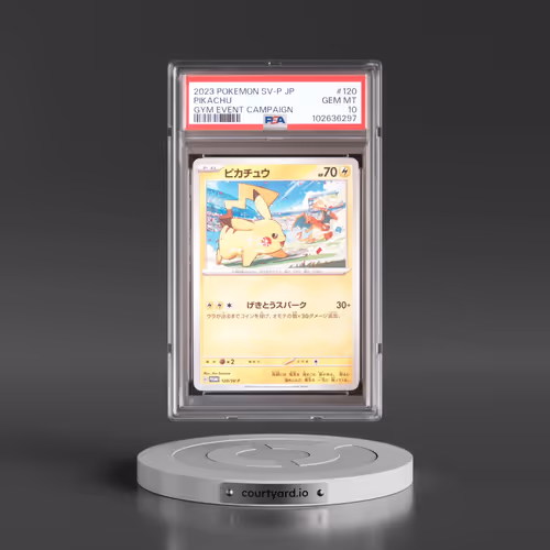 2023 Pokémon SV-P Promo #120 Pikachu - Gym Event Campaign (PSA 10 GEM MINT)