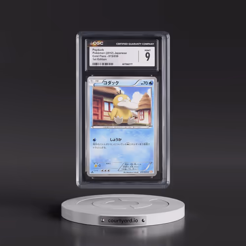 2012 Cold Flare - BW6 (Orange) #015/059 Psyduck - 1st Edition (CGC 9 MINT)