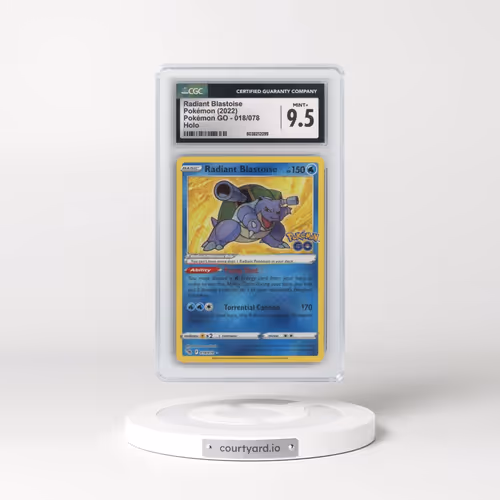2022 Pokémon GO #018/078 Radiant Blastoise - Holo (CGC 9.5 MINT+)