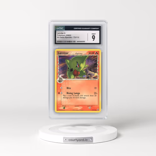 2005 EX Delta Species #73/113 Larvitar δ (CGC 9 MINT)