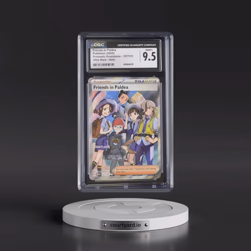 2025 Pokémon Pre EN-Prismatic Evolutions #137 Friends in Paldea - Ultra Rare (CGC 9.5 MINT+)